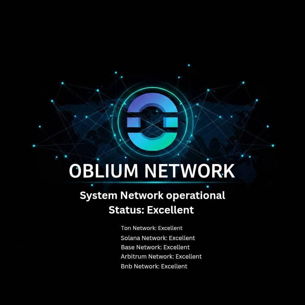 Gm Oblium Fam ♥️

Great news 🎉
We are glad to announce that All networks are now fully operational for the Proof-of-Age Airdrop Eligibility Check, including Solana, TON, BNB Smart Chain, Base, and Arbitrum.

You can now proceed to verify your wallet eligibility seamlessly across