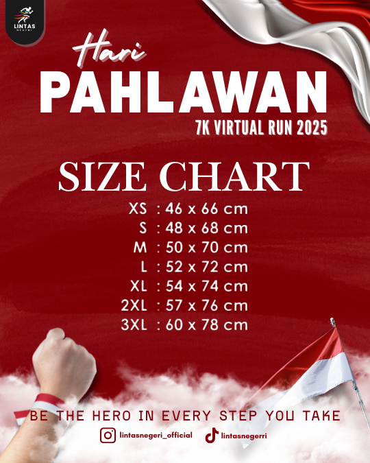 JadwalLari's tweet photo. 🔥 Daftar sekarang dan tunjukkan semangat pahlawan dalam setiap langkahmu!
👉 Link Pendaftaran: https://t.co/4mMvZu5sd3

#HariPahlawanVirtualRun2025 #BeTheHero #VirtualRunIndonesia #LintasNegeriOfficial #RunForHeroes #LangkahPahlawan #SemangatPahlawan #RunnerIndonesia https://t.co/Ez6ngzMjXP