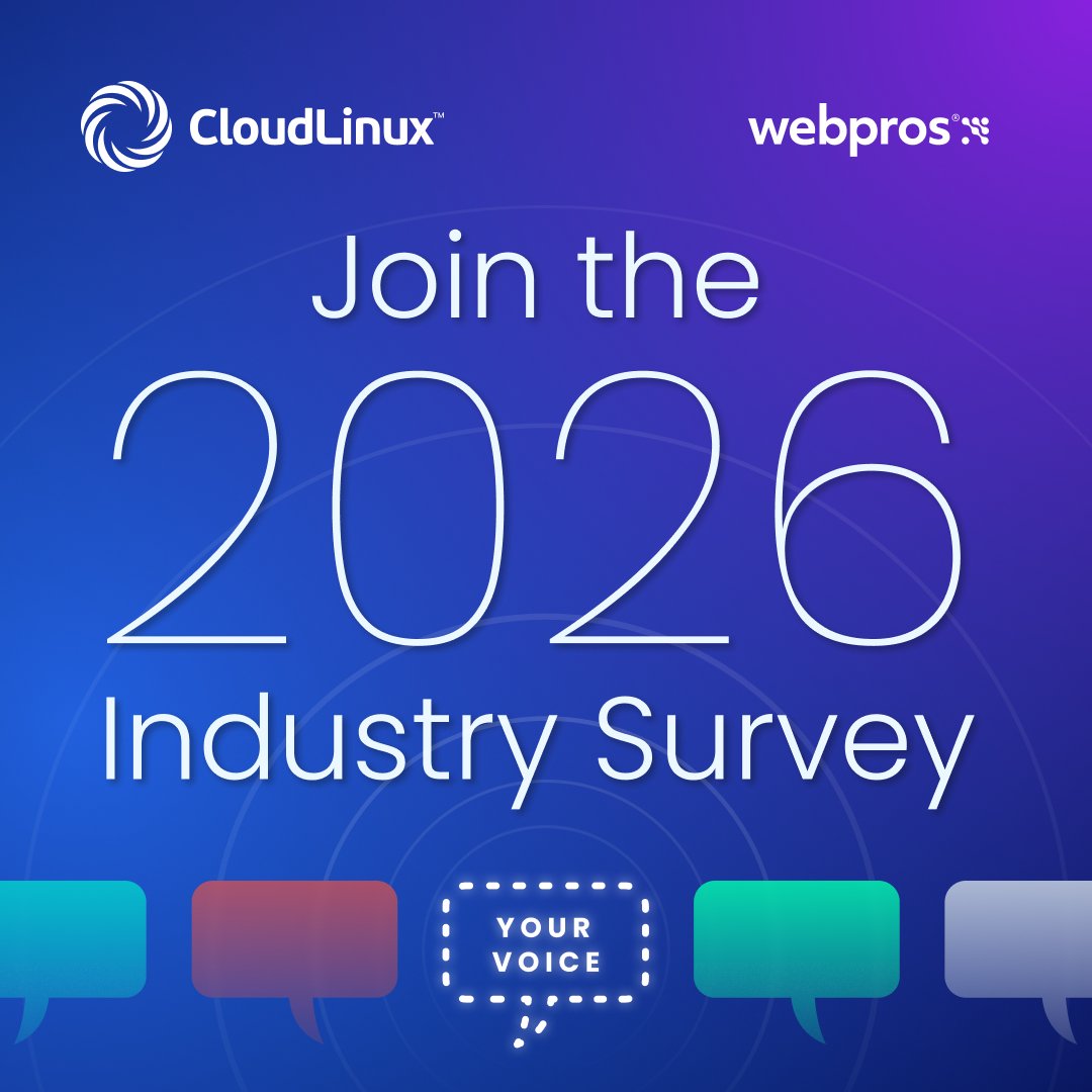 CloudLinuxOS's tweet image. 🚀 The hosting industry is evolving fast. Share your insights in our Industry Year in Review with WebPros survey + enter to win a $500 Amazon gift card or CloudLinux swag 🎁
👉 hubs.ly/Q03NV0LV0