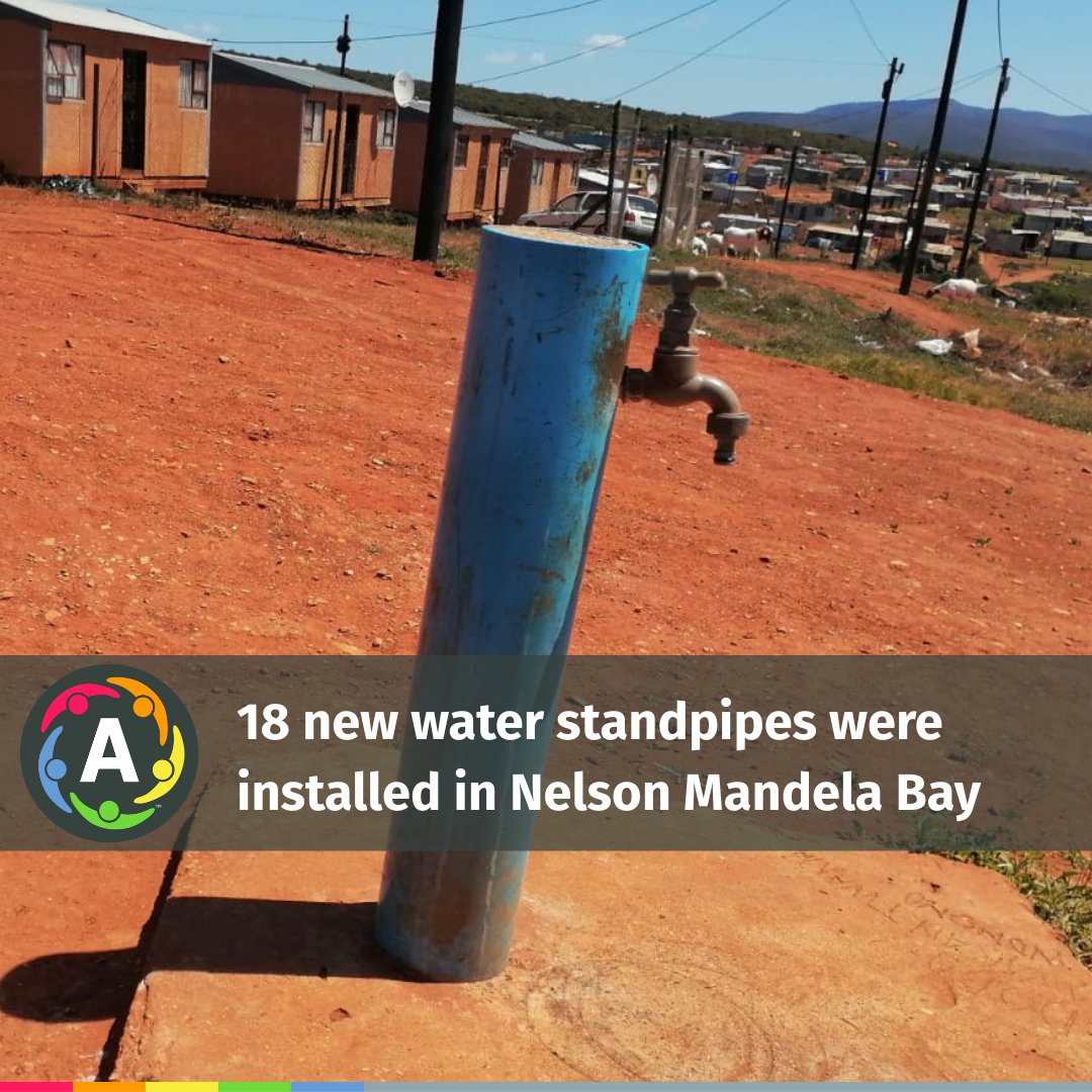 We are excited to report on service delivery progress in Gunguluza, Kariega in <a href="/NMandelaBaymuni/">Nelson Mandela Bay Municipality</a>! 18 new standpipes were installed in Area 11, replacing 9 Jojo tanks. This is part of a broader reticulation rollout across the community, fulfilling a commitment made to #Asivikelane