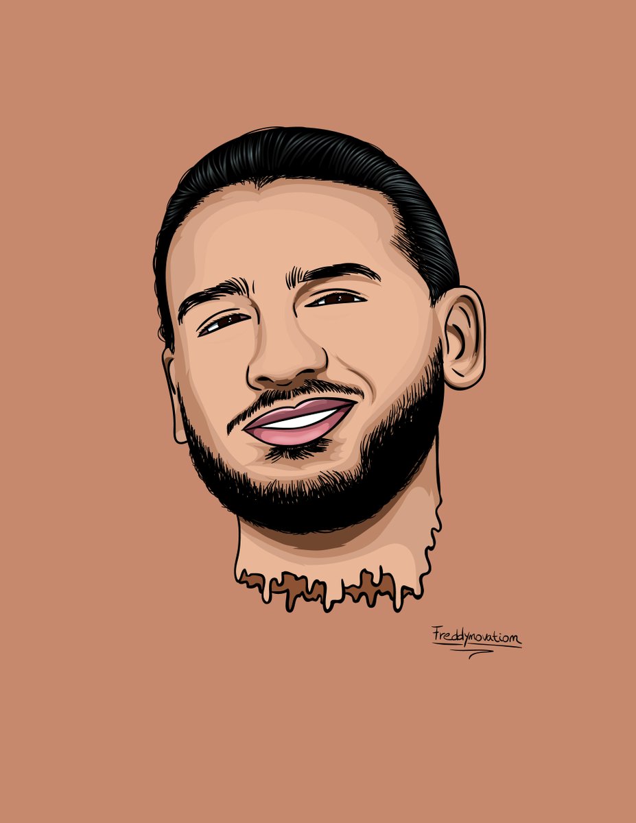 freddynovation's tweet image. Portrait cartoon de @AmineMaTue en plein live✍️ 
Tiktok: freddyaucalme 
#amine #aminematue #portrait #dessin