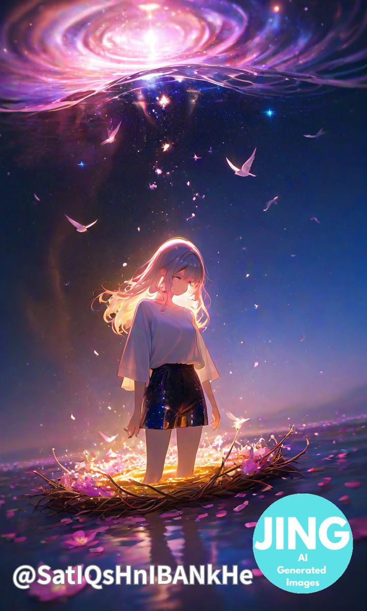 SatIQsHnIBANkHe's tweet photo. 銀河の歪から生まれた少女
From the tears of the stars, she blossomed.

#宇宙と花 #GalacticBloom #CosmicGirl #AIart #AstralBloom https://t.co/wfuyvoRUMs