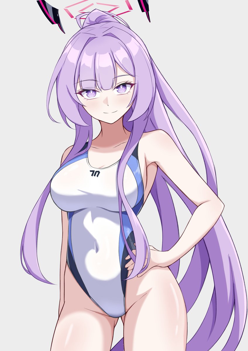 競泳水着ウタハ先輩描きました！！
#ブルアカ