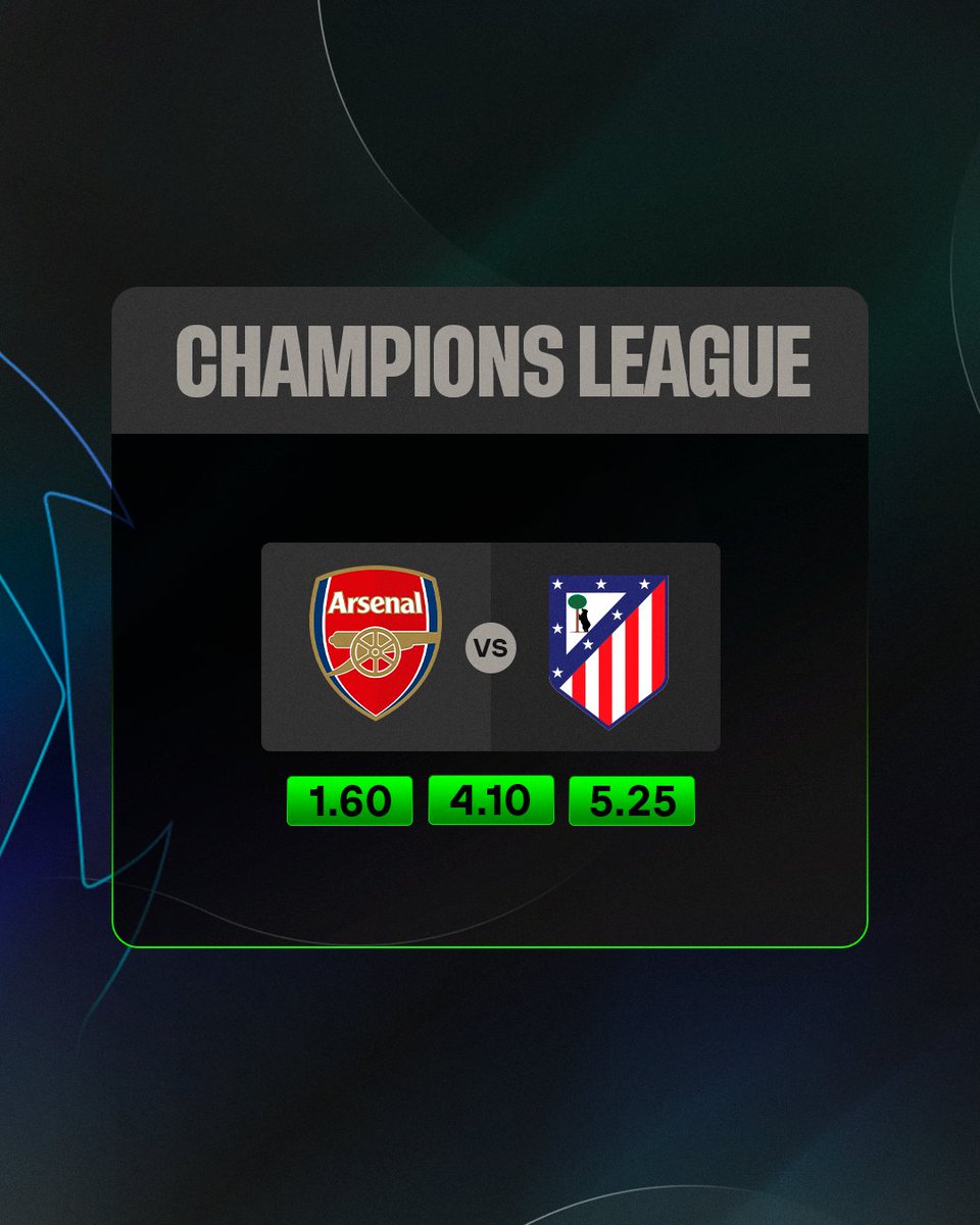 Gainblers's tweet image. 🌟 ¡VUELVE LA CHAMPIONS CON UN PARTIDAZO ESPECTACULAR!

🔎 El Atlético de Madrid más en forma visitará al líder de la Premier League

🧠Este es el pronóstico de @idallsports para el partidazo del Emirates