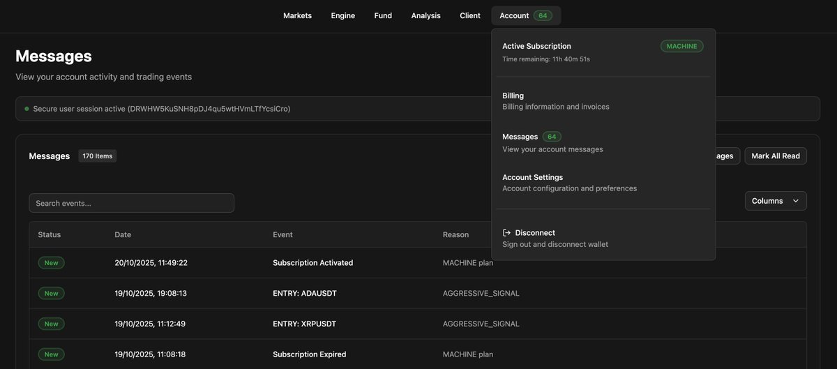 signalbynoise's tweet image. Web &amp;amp; Desktop Notification System

We simply call it &quot;Messages&quot;. Going live today. Enable desktop notifications when prompted and you are all set. 

This is just a small part of a much bigger &quot;mobile launch&quot; involving Live Telegram Notifications and a Mobile Companion App.…