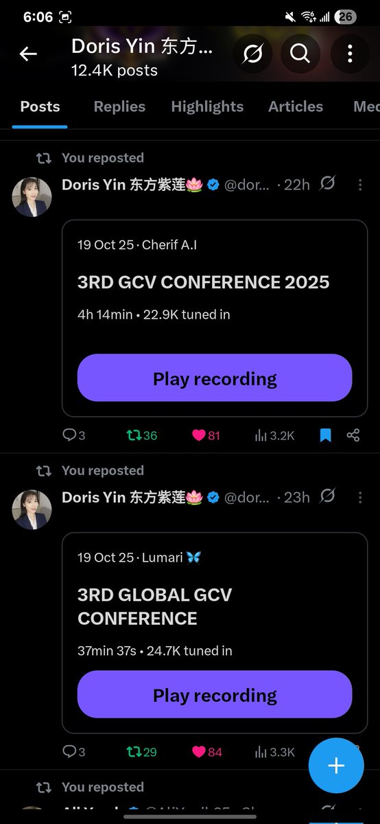 dorisyincpa's tweet photo. 🌍 GCV Global Conference – A Great Success! 🎉

In just 2 weeks, our content has reached almost 1 million views!
Yesterday’s Global GCV Conference was a huge success — thank you to all pioneers and ambassadors around the world for your incredible energy and participation. 💪

🎙️ Our X Space live tune-in total has now surpassed 50,000!
This shows the growing strength and unity of our global pioneer community.

✅ Next task for all pioneers:
Please read all GCV articles carefully and share them widely — help more pioneers understand the vision, the ecosystem, and the true power of our Global Consensus Value (GCV).

Together, we’re shaping the future of Pi Network!

Doris Yin 🪷 🪷🪷

#PiNetwork #GCV #PioneersUnited #MainnetReady