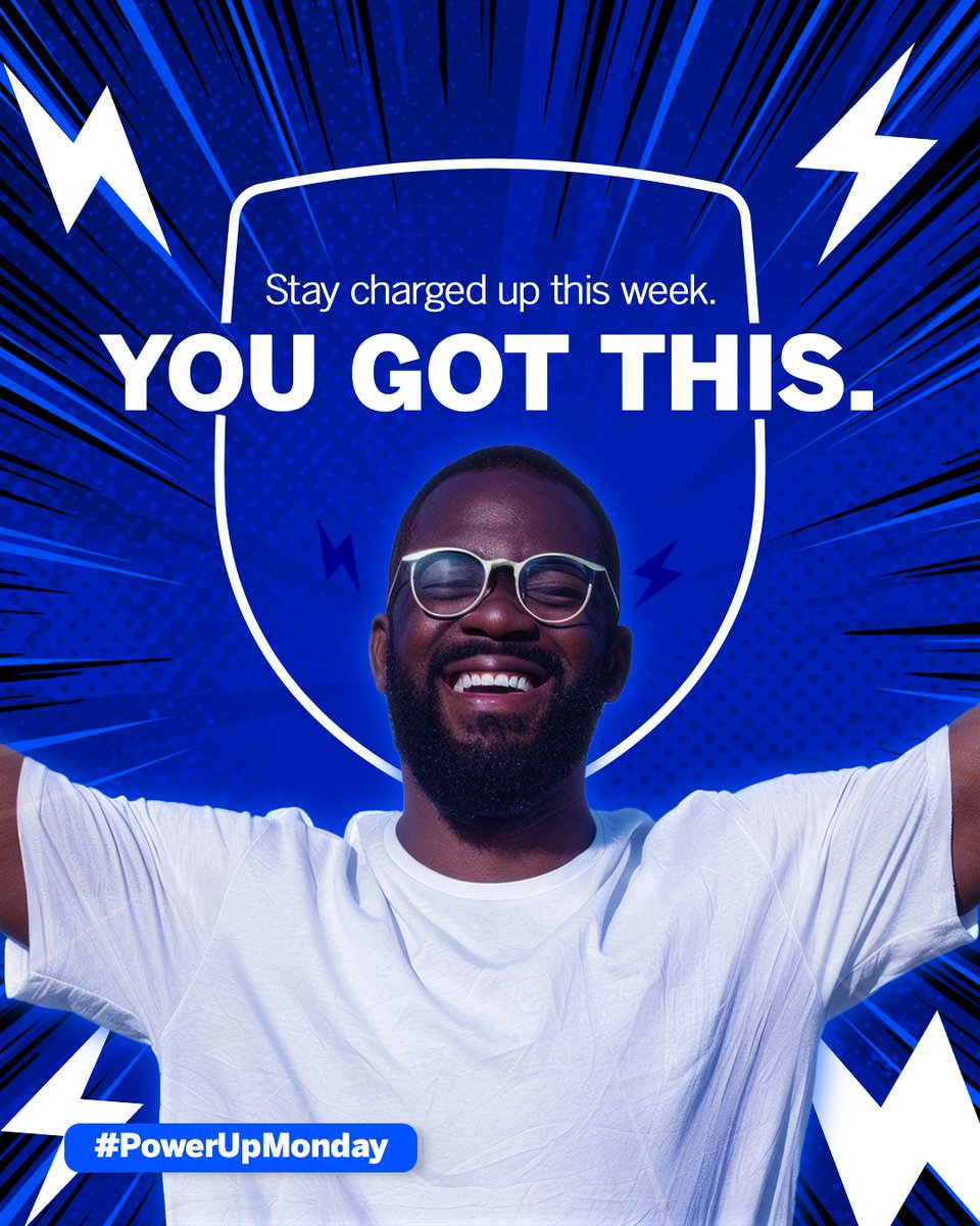 StanbicIBTC's tweet photo. Keep the energy high this week and go for it.​

#PowerUpMonday​
#StanbicIBTC https://t.co/y3VjWpU1sE