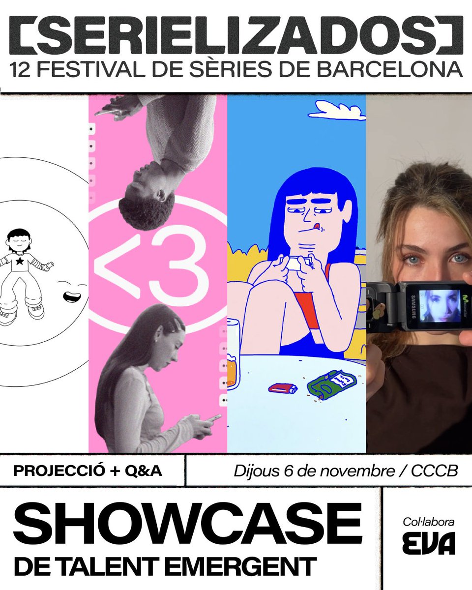 Sempre és un dels moments més especials del festival!

A la gala del Showcase Short Form, organitzat en col·laboració amb el <a href="/PremisZoom/">Premis Zoom</a>, projectarem quatre projectes de talents emergents😍

🎟️ Entrades gratuïtes: serielizados.com/ca/programa/sh…