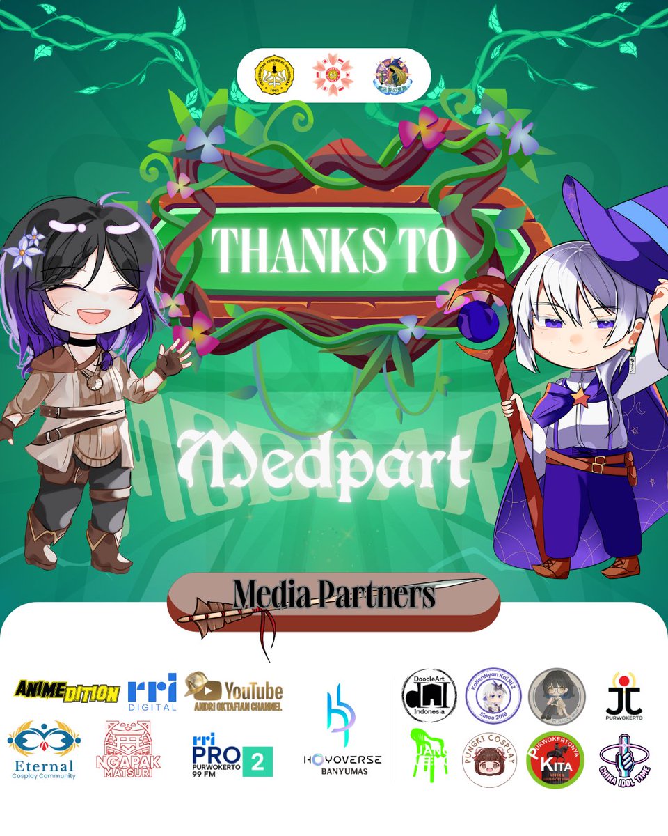 fjunsoed's tweet image. ⭐ [THANKS TO MEDPART FJU 2025] ⭐

みんな〜
Minju ucapkan terima kasih banyak kepada seluruh Media Partner yang setia nemenin FJU 2025 sampai sukses! 😼

Minju sangat menghargai semua kerja sama bersama kalian 💐

🔮 Langka Koe Karo Rika Ora Rame 🔮