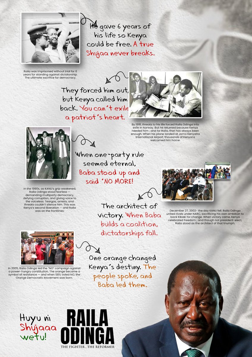 Shujaa Raila Odinga, alikuwa Shujaa wa ukweli. Even though he has rested, his legacy remains! Happy #MashujaaDay

Ithookwe Stadium Kitui County Mau Mau Baba  Liverpool Githinji Suba