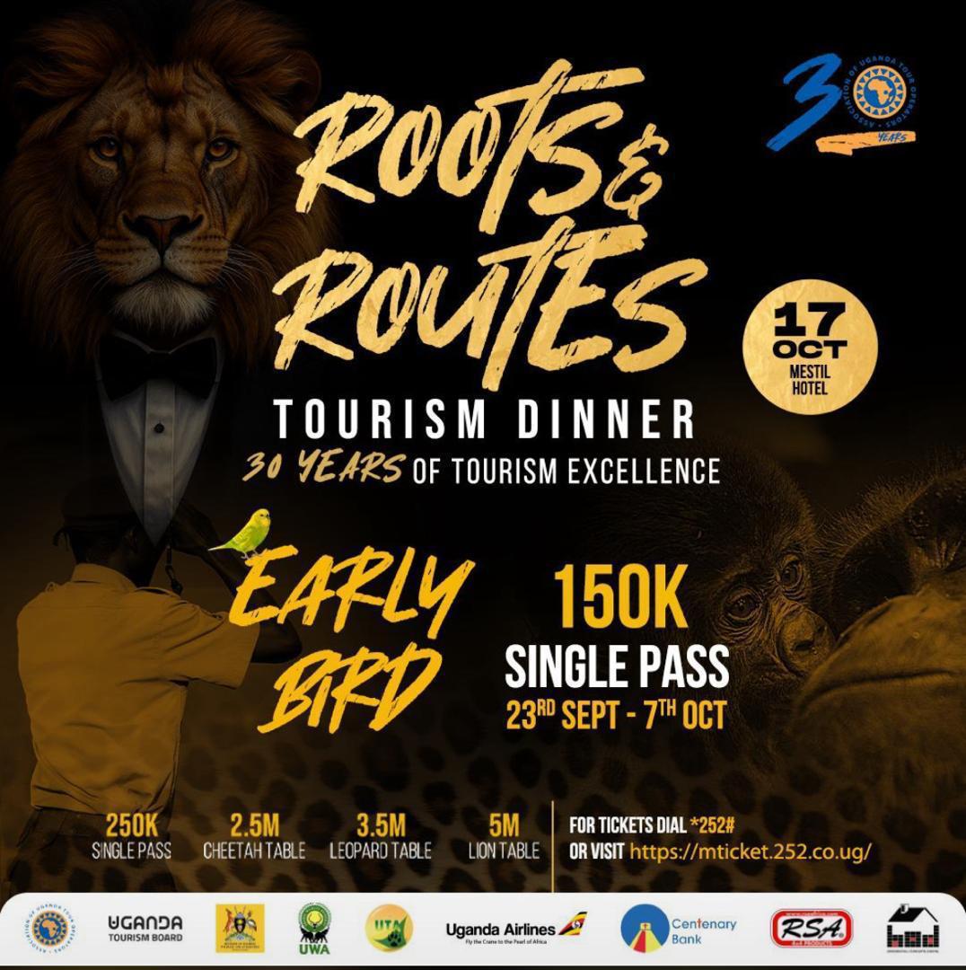 AerolinkUganda's tweet image. Honored to have attended &amp;amp; sponsored (in-kind) the #RootsAndRoutes Tourism Dinner on Oct 17th at @MestilHotel 
A big congratulations to @ug_tour on 30 Years of Tourism Excellence! We&apos;re proud to be your partner in growing Uganda&apos;s tourism.✈️🇺🇬
#Aerolink #AUTOat30 #UgandaTourism