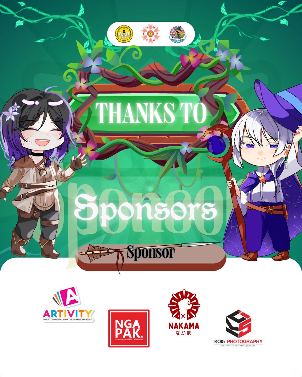 fjunsoed's tweet image. 🌀 [THANKS TO SPONSOR FJU 2025] 🌀

みんな〜
FJU 2025 gak akan klop rasanya tanpa sponsor luar biasa kita! 😽 Segala bentuk dukungan sangat diapresiasi oleh kami semua ✨

Minju ucapkan terima kasih banyak kepada para sponsor FJU 2025‼️

🔮 Langka Koe Karo Rika Ora Rame 🔮