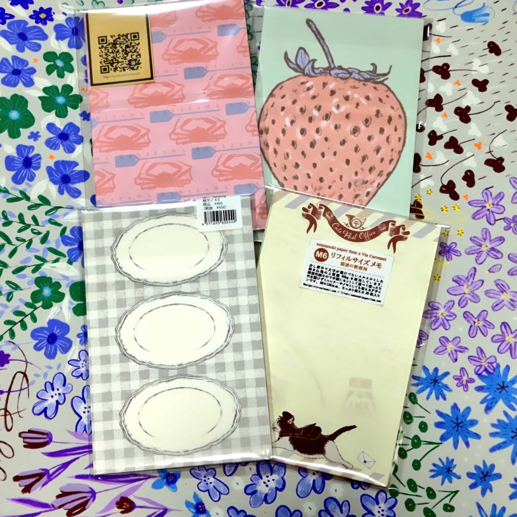 ke_co_ltd's tweet image. 手帳の市だからリフィルはかわないとだよね!
かわいいリフィル買いました
@n_e_m_u_n_o_k_i
さんで
🦀、🍓、🐱ちゃんお迎え!!
🦀と🍓は地方の出店のリフィルで諦めてたから嬉しい!
かわいい!!
そして@Redbag さんではお皿リフィルゲット!
サイコー
早く使いたい!!
#手帳の市