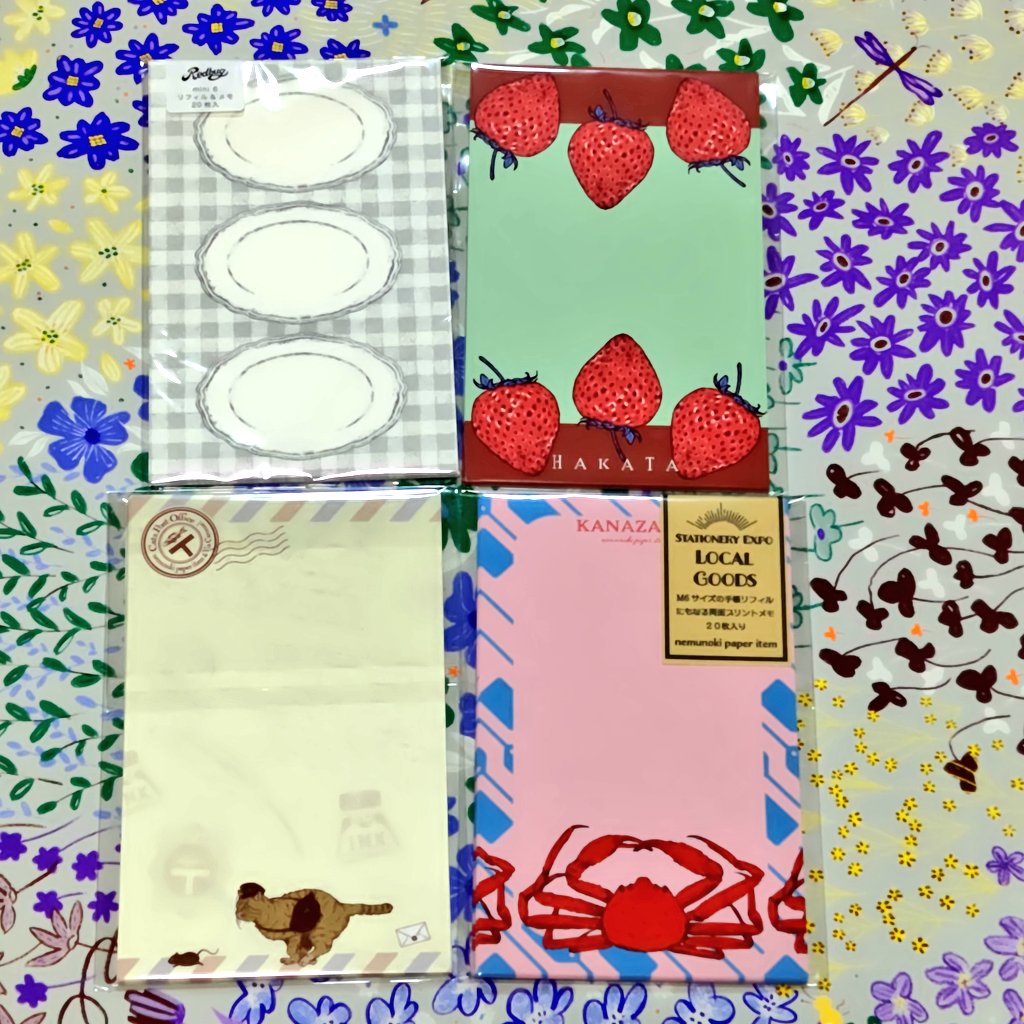 ke_co_ltd's tweet image. 手帳の市だからリフィルはかわないとだよね!
かわいいリフィル買いました
@n_e_m_u_n_o_k_i
さんで
🦀、🍓、🐱ちゃんお迎え!!
🦀と🍓は地方の出店のリフィルで諦めてたから嬉しい!
かわいい!!
そして@Redbag さんではお皿リフィルゲット!
サイコー
早く使いたい!!
#手帳の市
