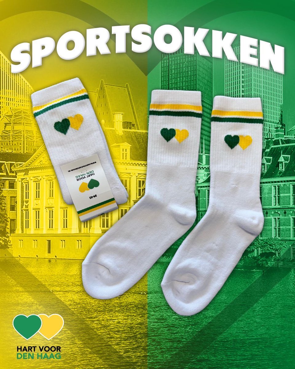 Hartv00rDenHaag's tweet image. Ze zijn er! 💛💚 De Hart voor Den Haag-sokken, perfect voor sport, werk of chillen. Dankzij de subtiele geelgroene rand en het logo laat je zien waar je hart ligt. Nu verkrijgbaar in onze webshop! 🧦 #launching #hartvoordenhaag