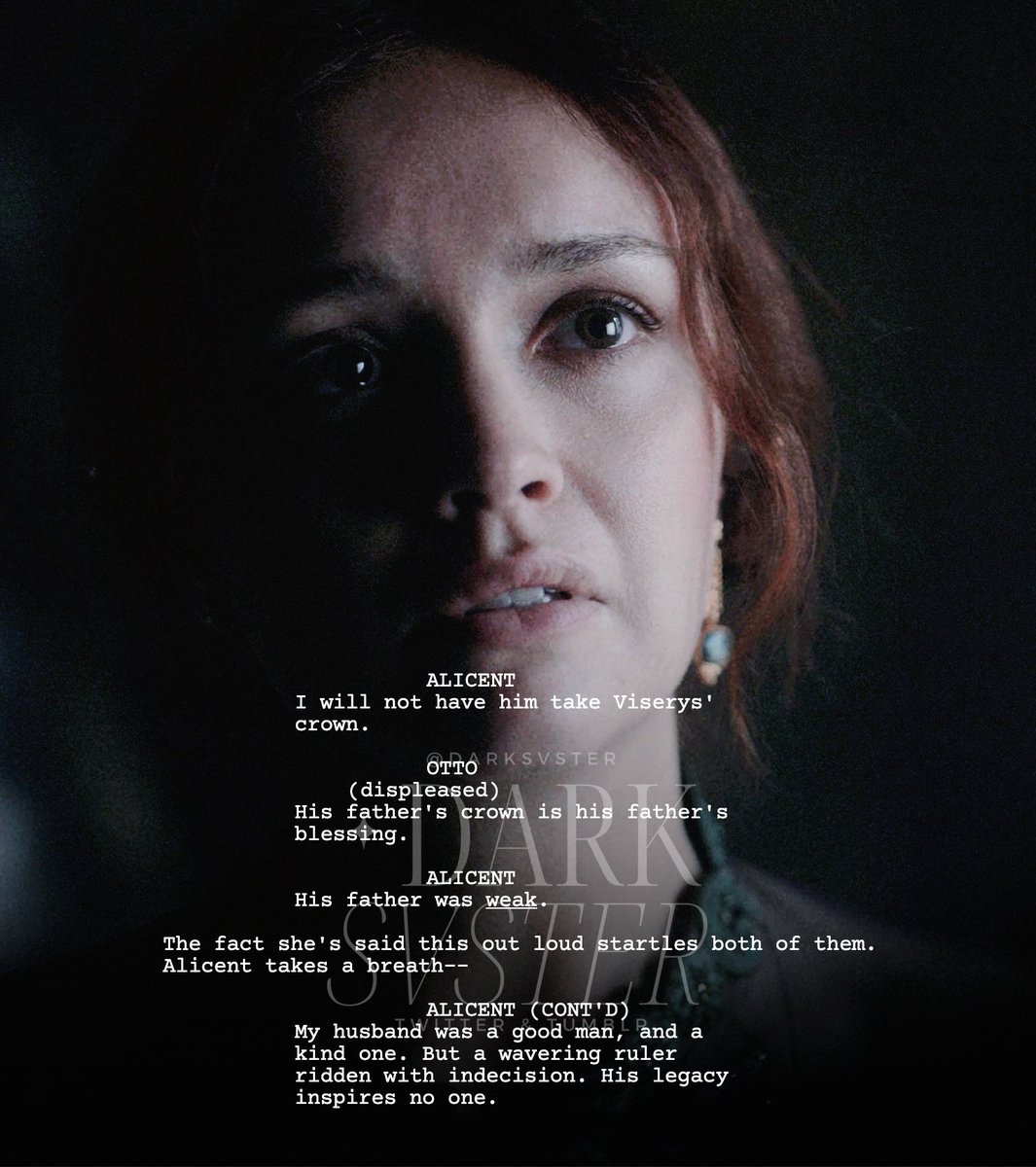 The fact that they cut THIS out and it was in the SCRIPT!?????