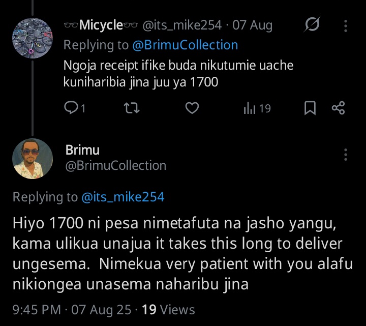 BrimuCollection's tweet image. 😂😂😂😂😂 niliambiwa sifai kua na complain juu ya 1700