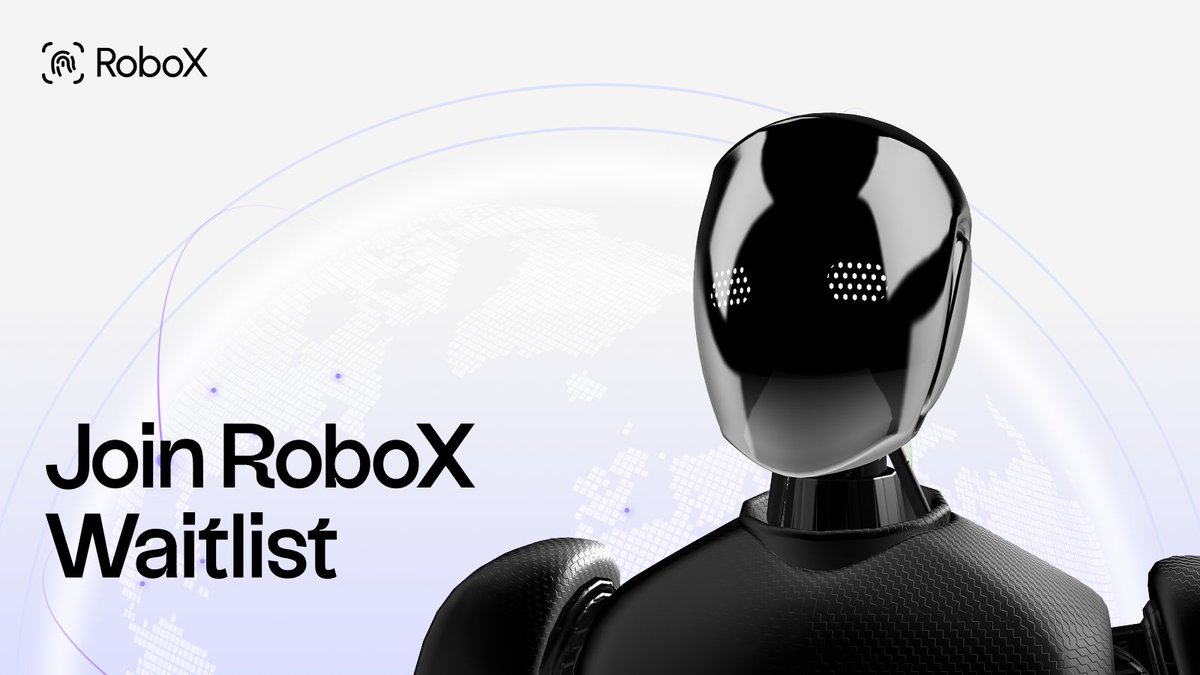 RoboX_to's tweet image. RoboX is building the world’s first open-source data network for robotics 🤖
Connect your wallet, invite friends, and earn rewards as you move through the world.
Join the RoboX Early MVP Waitlist: robox.to/waitlist