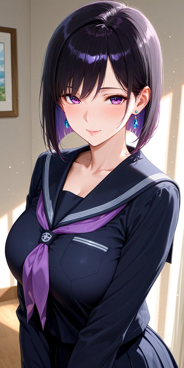 kotaro113_ai's tweet image. こんばんわ🌙
P@tre0nの新イラスト21時から公開でーす🤗プロフィール欄のリンクからどうぞっ✨
せっかくママンにチャイナドレス着せたのに除◯🥺となれば防御力最強のセーラー服ママンで勝負だっ💜
#流川マキ #AIイラスト #AIart