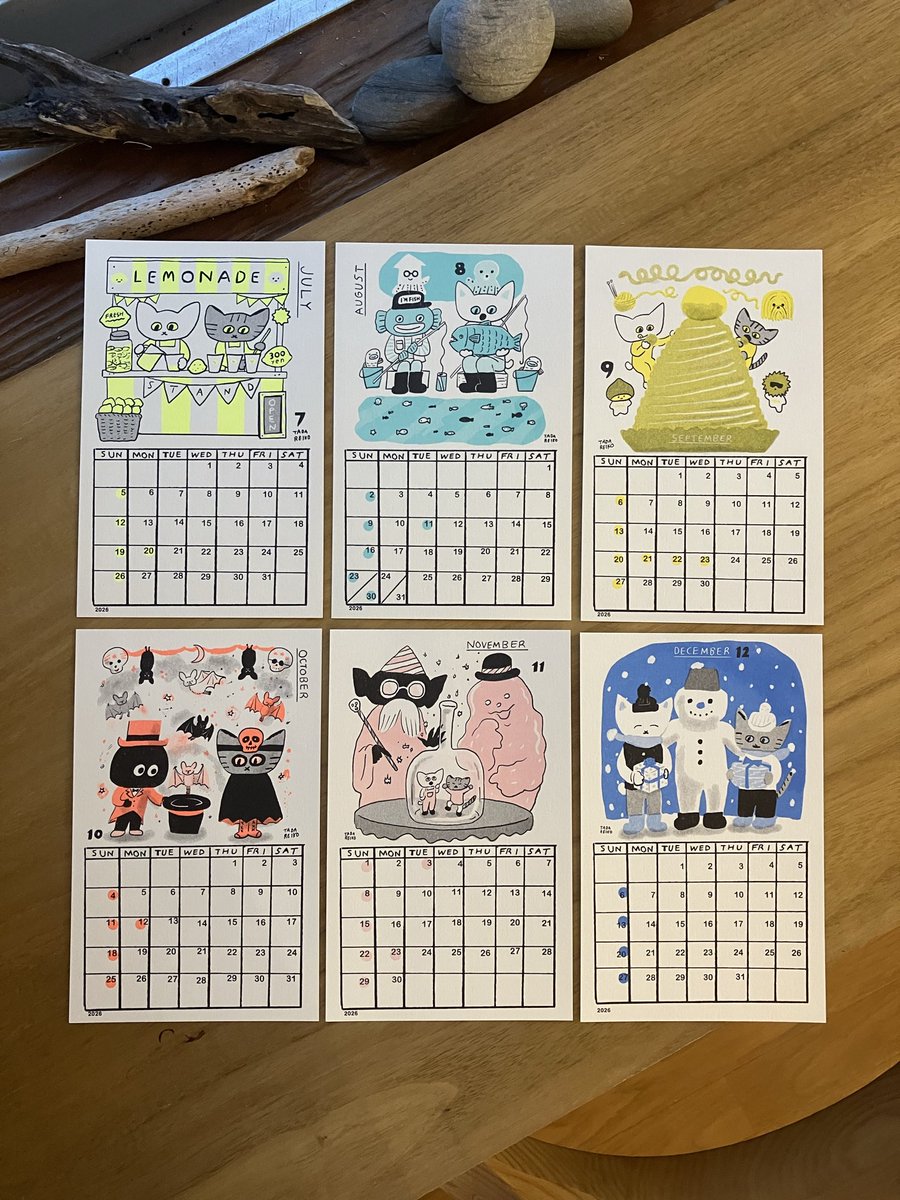 ゆっくり新入荷！

多田玲子『おちゃめでのんきなカレンダー2026』

おちゃめでのんきな猫「しお」と「こしょう」のカレンダー、今年も入りました😽

sunnyboybooks.net/items/676faf9f…