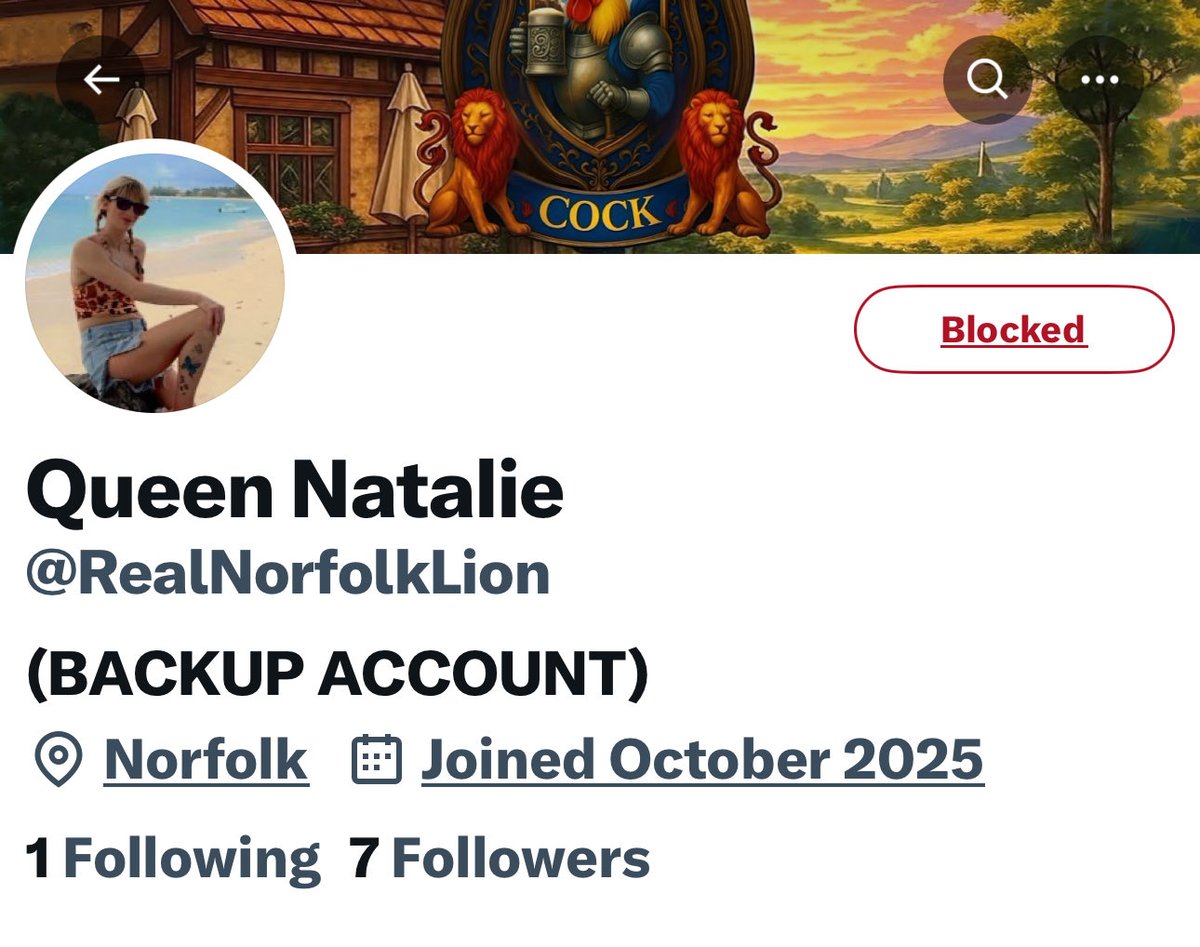 Just to let everyone know this account isn’t me, it’s a bitter irrelevant troll who’s been blocked and banned from the community for threatening numerous people with violence. Including women. Can you all block and report. Thanks 🙏🏻