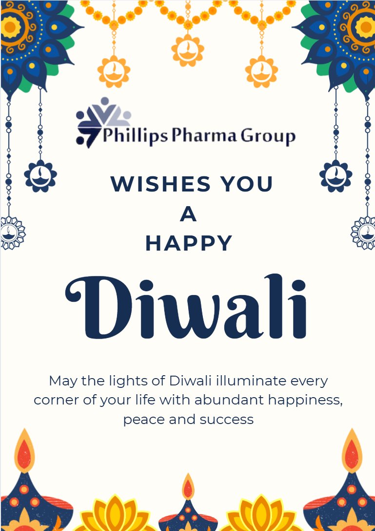 Phillips Pharma Group would like to wish All Our Stakeholders and their Families, a Very Happy Diwali and a Blessed Year Ahead.  
phillipspharma.group 

#PhillipsPharmaGroup #SupplyChain #Pharmaceuticals #Greetings #Diwali2025 #Corporates #Business