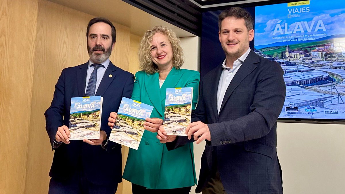 📖 Hoy presentamos la guía turística de <a href="/ViajesNG/">Viajes National Geographic</a>: “#Álava. Patrimonio, naturaleza y gastronomía en un viaje que hechiza”.

Una invitación a descubrir nuestras siete comarcas y saborear un destino sostenible, auténtico y lleno de vida.

📌 Disponible en: viajes.nationalgeographic.com.es