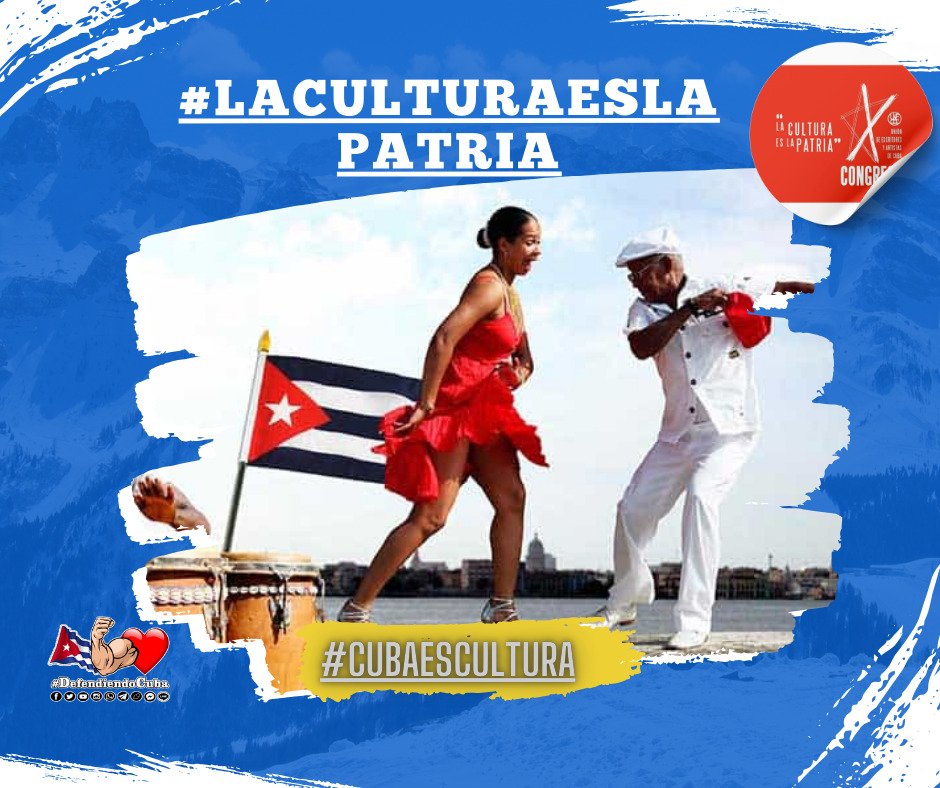 Nuestra cultura se reafirma como espacio donde la nación se reconoce, se piensa y se renueva. El Día de la Cultura Cubana, es día de Festejo Patrio⭐, defendiendo nuestras raíces, nuestra identidad, #DefendiendoCuba🇨🇺💪❤️👇

🎉 La cultura es la Patria 🎉
🎊✨#CubaEsCultura✨🎊