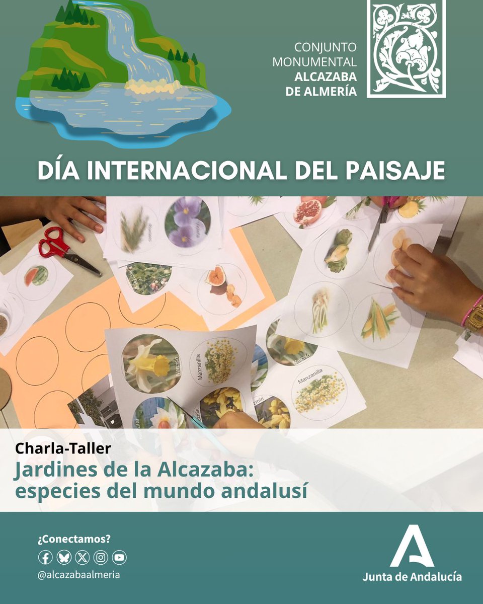 #DíadelPaisaje | ¡Feliz Día Internacional del Paisaje! Muchas gracias a las personas que ayer nos acompañaron en la Charla-Taller "Jardines de la Alcazaba: especies del mundo andalusí"

Nos lo pasamos genial con las especies vegetales y el paisaje andalusí de la #AlcazabaAlmeria
