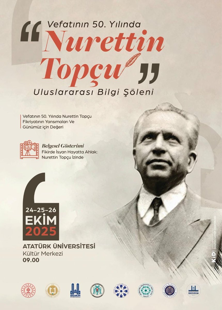 Topçu Vefatının 50. Yılında Memleketi Erzurum’da anılacak

Kültür ve Turizm Bakanlığı Telif Hakları Genel Müdürlüğü’nün desteği, Erzurum Valiliği, Erzincan Valiliği, Erzurum Büyükşehir Belediyesi, Atatürk Üniversitesi, TÜRKSOY ve TYB Erzurum Şubesinin iş birliğiyle düzenlenecek