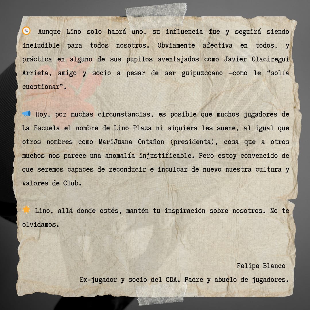 🏉🄽🄾 🅃🄴 🄾🄻🅅🄸🄳🄰🄼🄾🅂 🏉

🌹Lino Plaza Tuñón (2009 - 2025)🅰️

📷 Felipe, Manolo, Roger, Marijuana, Pajarito y Lino.
