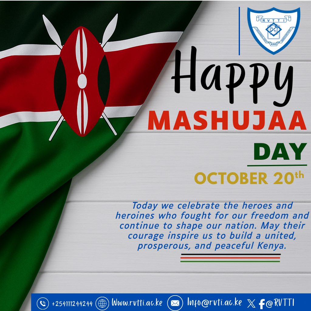 Today we celebrate the courage, sacrifice, and vision of our heroes both past and present who fought for the freedom, unity, and progress of our nation.
May we carry their spirit forward by standing for justice, working hard, and building a Kenya we can all be proud of.