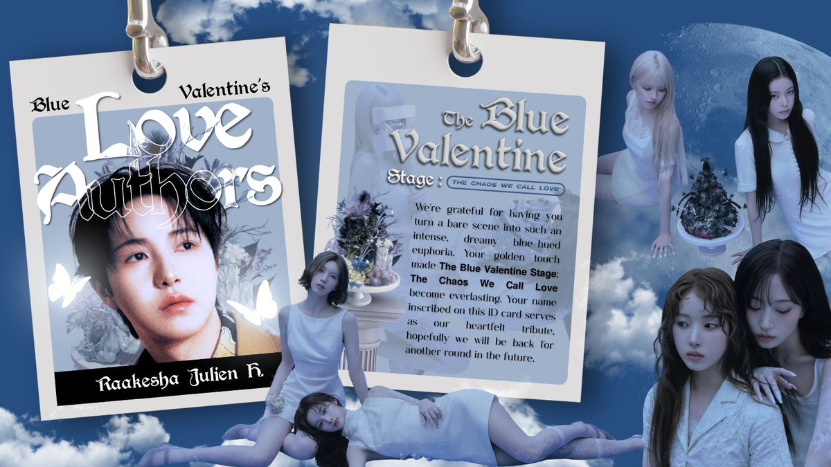 We savored the sweetest cake, and now we bring it to a perfect close. I, Raakesha of the Love Authors Division, whisper the final verse of this tender chaos for 𝗧𝗵𝗲 𝗕𝗹𝘂𝗲 𝗩𝗮𝗹𝗲𝗻𝘁𝗶𝗻𝗲 𝗦𝘁𝗮𝗴𝗲: 𝗧𝗵𝗲 𝗖𝗵𝗮𝗼𝘀 𝗪𝗲 𝗖𝗮𝗹𝗹 𝗟𝗼𝘃𝗲. ୨⊹ 💙