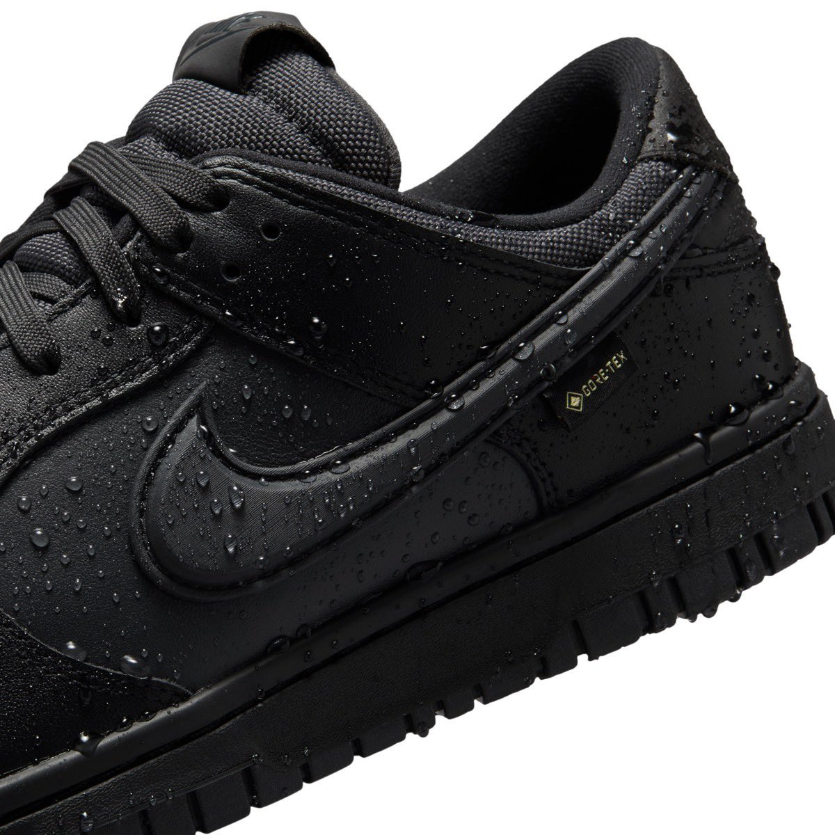 防水仕様の Nike Dunk Low GTX “Black”が国内発売開始［HQ2053-001 