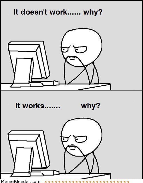 GenesisLabs_1's tweet image. I swr 😂 
This is me half the time

#gamedev #unitydev #UnrealEngine #GodotEngine #Trending