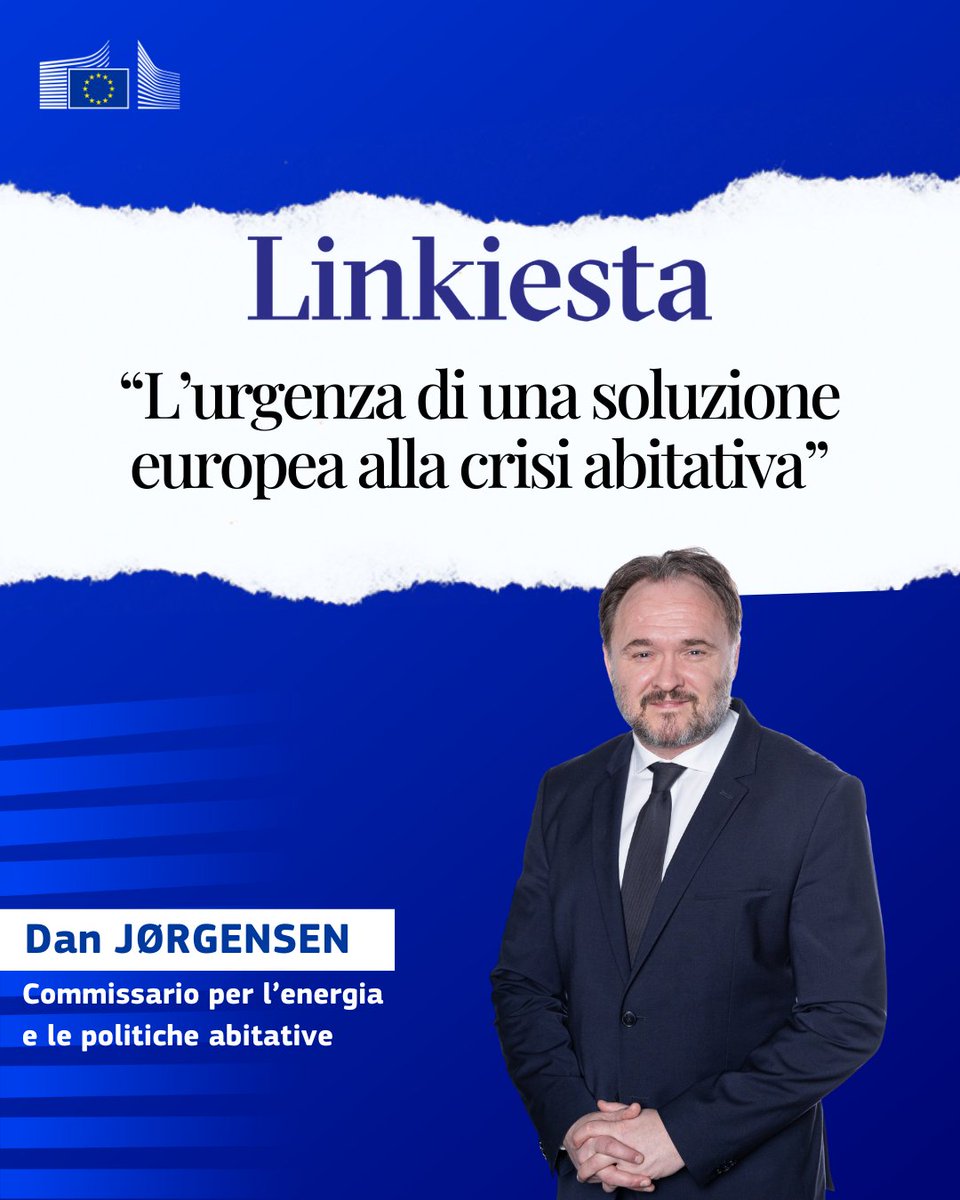 "L’urgenza di una soluzione europea alla crisi abitativa"

L'editoriale del Commissario <a href="/DanJoergensen/">Dan Jørgensen</a> su <a href="/Linkiesta/">Linkiesta</a>: linkiesta.it/2025/10/piano-…