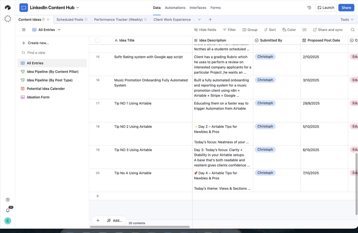 The_Christophxv's tweet image. If you want to master any Automation or CRM platform fast, stop watching tutorials all day and start using it to solve your own problems.
You’ll never truly understand a client’s pain point until you’ve faced something similar yourself.
When you use these tools daily for your…