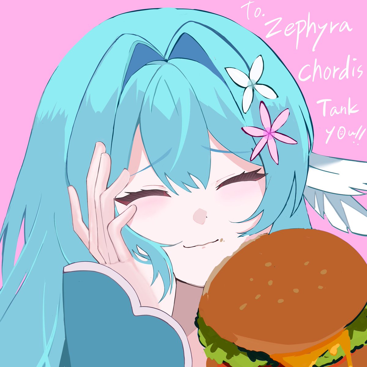 zephyrachordis's tweet photo. 🍔 The Diva of Delicious Food... 🍔
🍔美味しい料理の歌姫… 

🎨#ginn_8 (ご尽力いただき、また私の依頼をお引き受けいただきありがとうございます。これからの人生、勉強、そして絵の制作が順調でありますように！私も美兎ちゃんが大好きです！)

#chordiscolor https://t.co/Tr5VpBtgy5