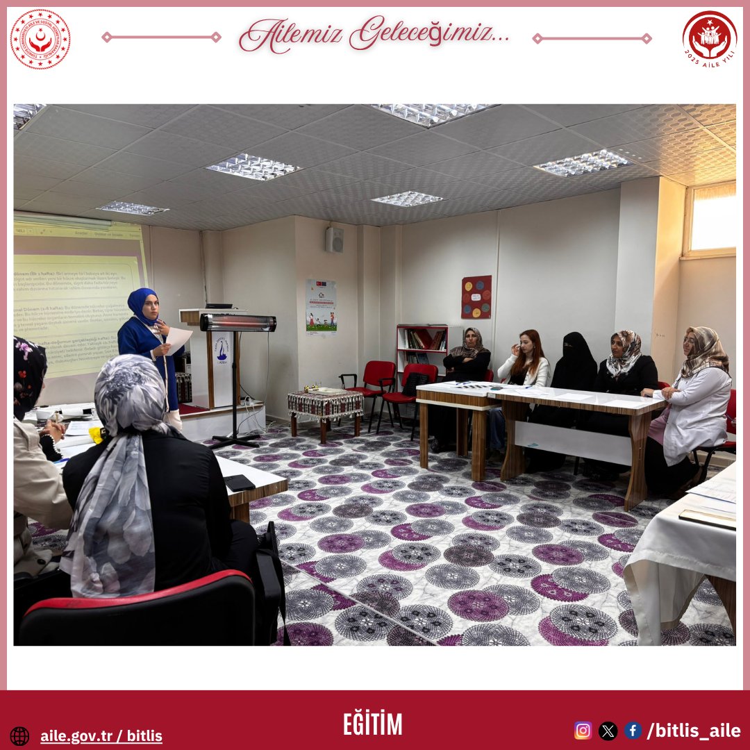 bitlis_aile's tweet image. 👨‍👩‍👧  ADEM 1’de, Modüler AEP kapsamında “Doğum Öncesi Dönemden Ergenliğe Geçiş” eğitimi gerçekleştirildi.
Eğitimde, ebeveynlere çocuk gelişiminin her evresinde etkili iletişim ve rehberlik konularında bilgiler verildi.
@tcailesosyal
@BitlisValiligi
@ASHB_ATHGM