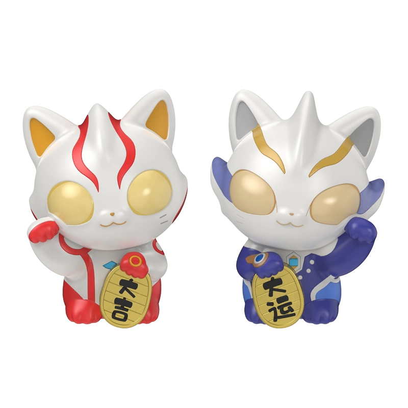 奥特曼猫猫／ウルトラマン猫猫 ウルトラマンベリアル＆ジード セット 奥特曼猫猫 新商品！ 招きウルトラマン猫猫 相棒セット メビウスニャン