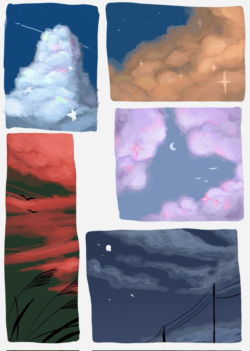 いろんな空
 #イラスト  #illustration