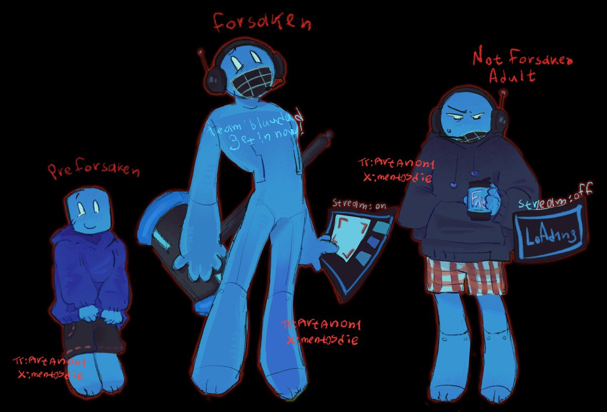 Coolkidlings #pr3typriincess #bluudud #coolkid #forsakenfanart