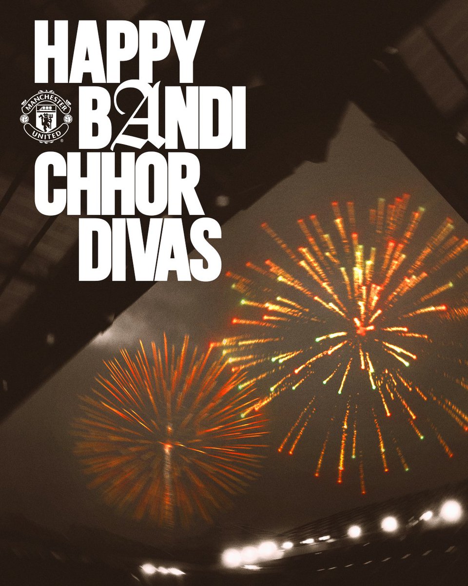 ManUtd's tweet image. Wishing all of our fans celebrating a joyful and peaceful Bandi Chhor Divas 🪔
🤝 @StretfordSikhs