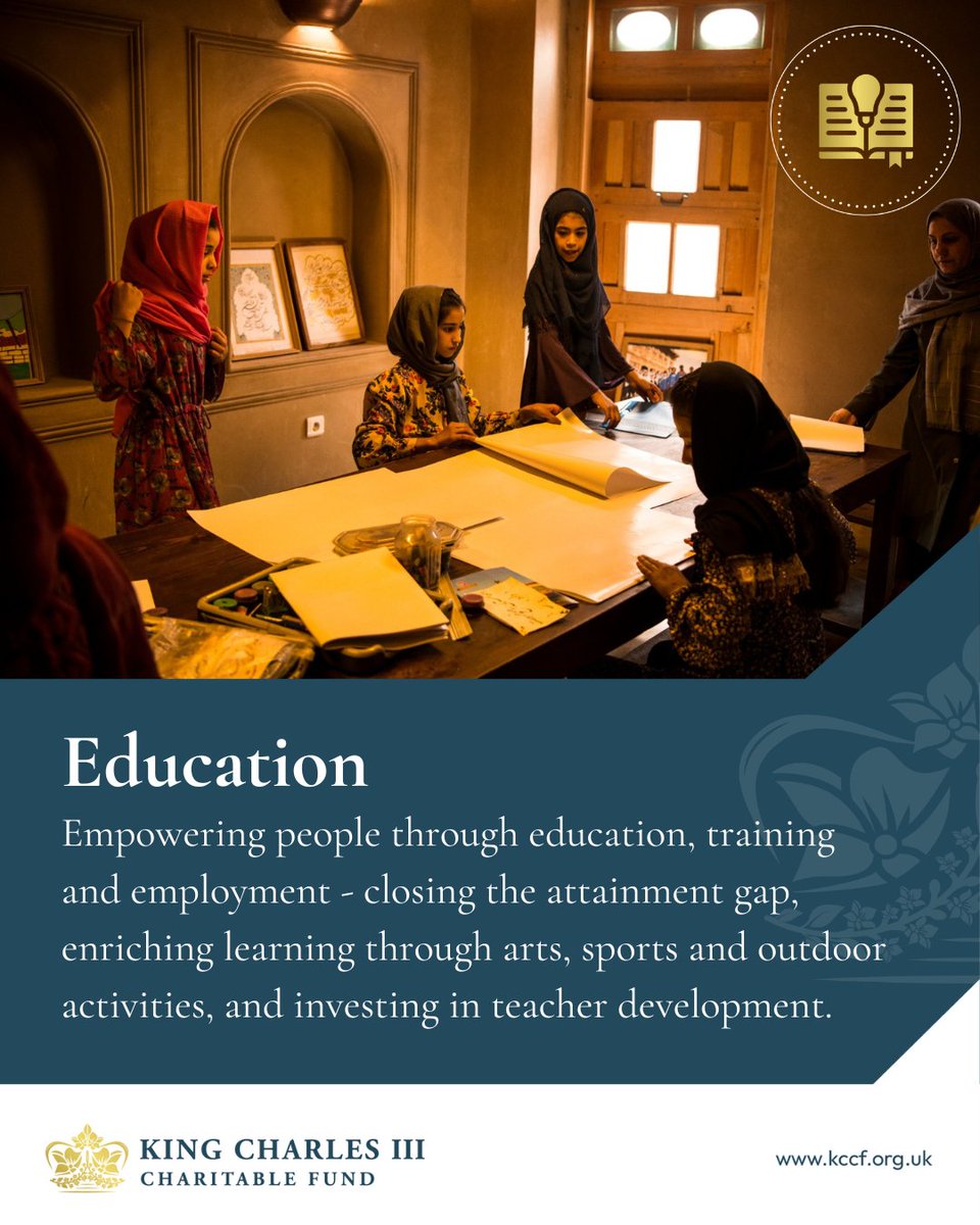 kingcharlesfund's tweet photo. In this round of the small grants programme, we'll consider supporting organisations empowering people through education, training and employment. Priority will be given to organisations whose mission and project closely aligns with these areas. https://t.co/Y38awrDn3d