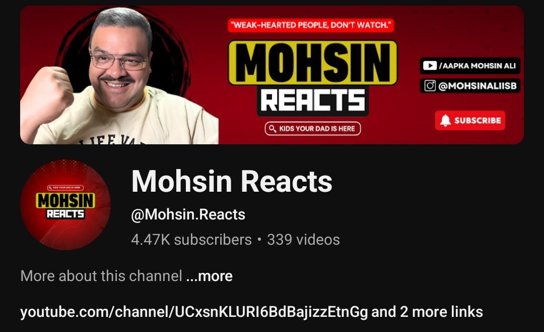 Father of aapka Alibinluli (@alibinlulikabap) on Twitter photo youtube.com/@mohsin.reacts…
<a href="/YouTubeIndia/">YouTube India</a> Please Take Action
Ban Mohsin Ali — he has been continuously spreading hate abusive content and promoting terrorism through his videos and comments. Such platforms should not be used to divide communities or glorify violence.<a href="/TeamYouTube/">TeamYouTube</a> youtube.com/@mohsin.reacts…
<a href="/YouTubeIndia/">YouTube India</a> Please Take Action
Ban Mohsin Ali — he has been continuously spreading hate abusive content and promoting terrorism through his videos and comments. Such platforms should not be used to divide communities or glorify violence.<a href="/TeamYouTube/">TeamYouTube</a>