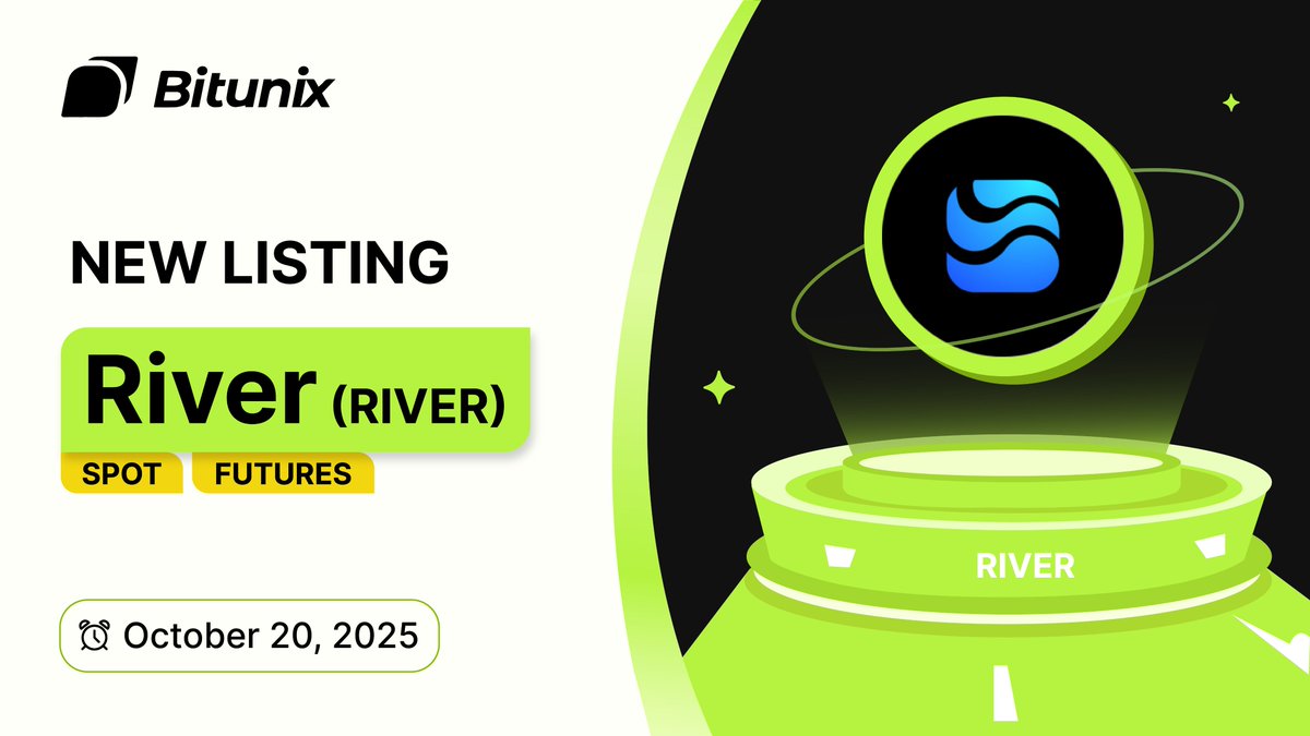 BitunixOfficial's tweet image. 📣 $RIVER @RiverdotInc Trading is now available on Bitunix!

🚀 Spot Trading bitunix.com/spot-trade/RIV… 

🔥 Futures Trading bitunix.com/contract-trade…

ℹ️ More Details bitunix.com/coin-introduce…