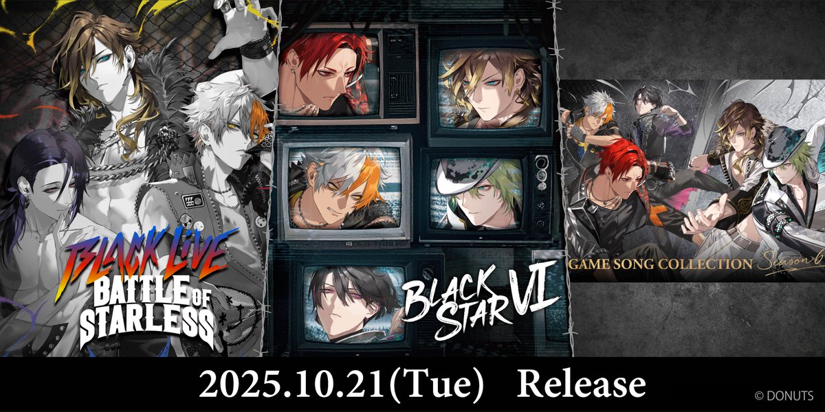 Bs_event_info's tweet image. ／
✦6thALBUM「BLACKSTARⅥ」
✦Blu-ray「BLACK LIVE -Battle of Starless-」
✦書籍「GAME SONG COLLECTION Season6」
いよいよ本日発売！
＼

▼購入はこちら
bsofficialstore.com/collections/20…

#ブラスタ