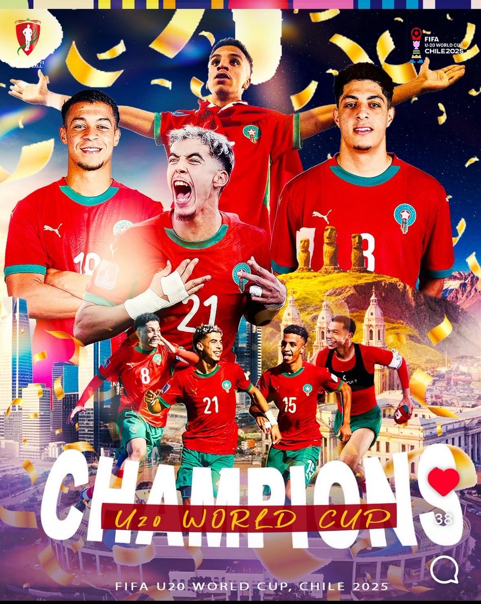 Congratulations to Morocco 🇲🇦 🇲🇦 U20 World Champions  bravooooo👏🏿👏🏿👏🏿👏🏿Dima Maghreb 🙏🏿🙏🏿🙏🏿