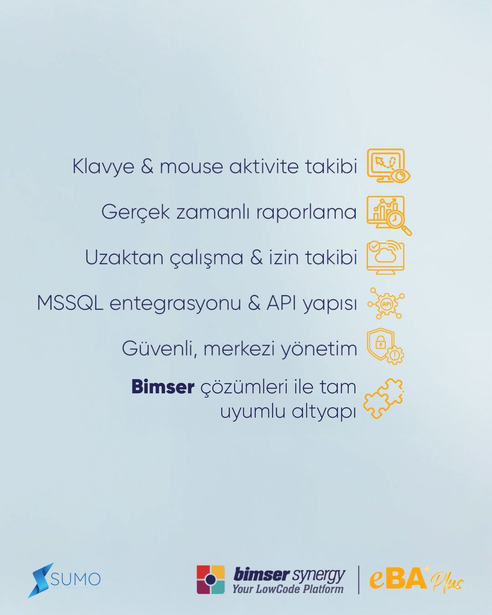 Sumo Yazılım &amp; Danışmanlık iş birliğiyle geliştirdiğimiz ActSenso, Bimser çözümlerimiz Synergy AI Low-Code Platform ve eBA Plus ile entegre çalışarak kurumlara gerçek zamanlı verimlilik analizi sunuyor.

#Bimser #Synergy #eBA #ActSenso #SumoYazılım #DijitalDönüşüm #Verimlilik