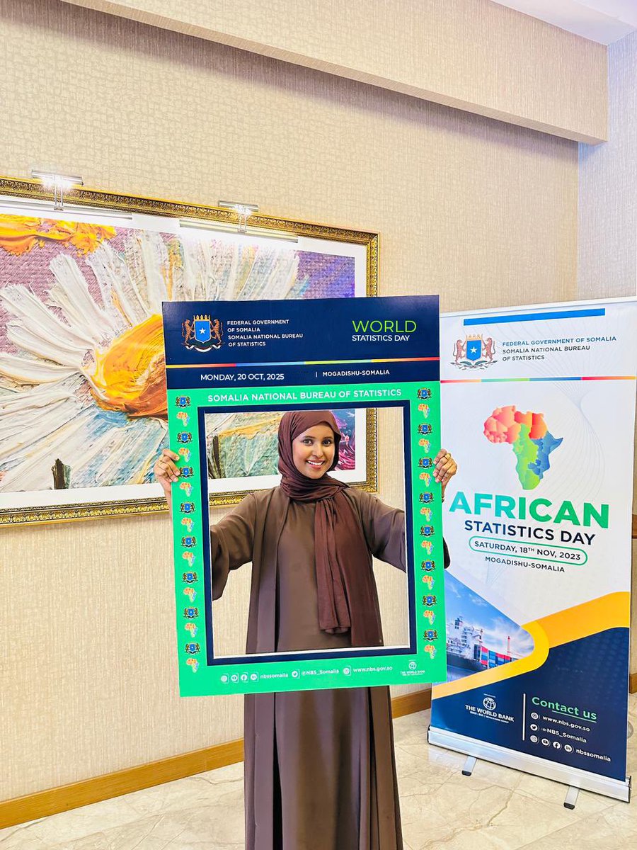 NBS_Somalia's tweet image. Somalia joins the global community in marking World Statistics Day 2025 under the theme “Driving Change with Quality Statistics and Data for Everyone.”
Reliable data builds trust, drives progress and shapes informed decisions.
Read the full press statement in Somali and English…